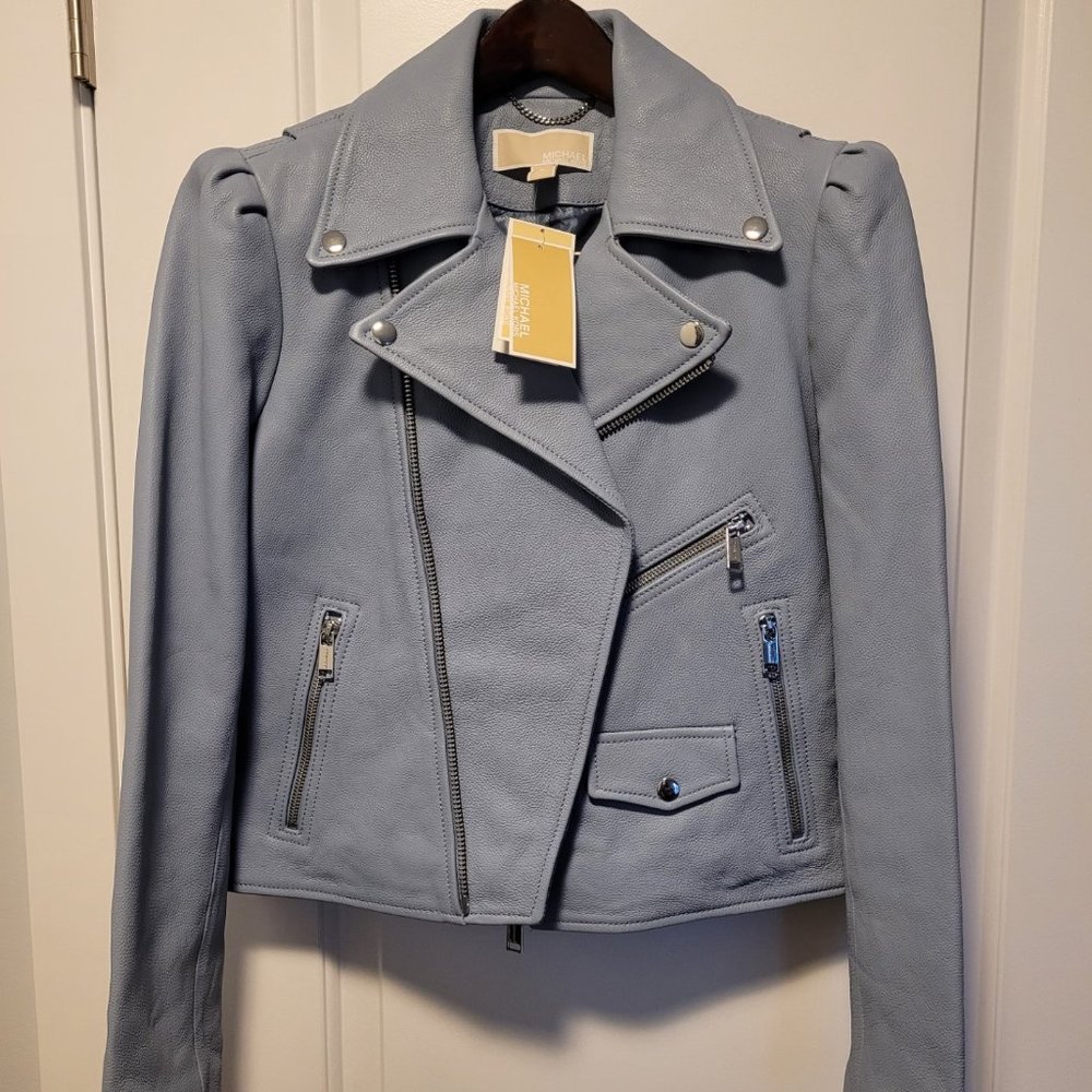 NWT! Michael Kors 100% leather jacket size M
